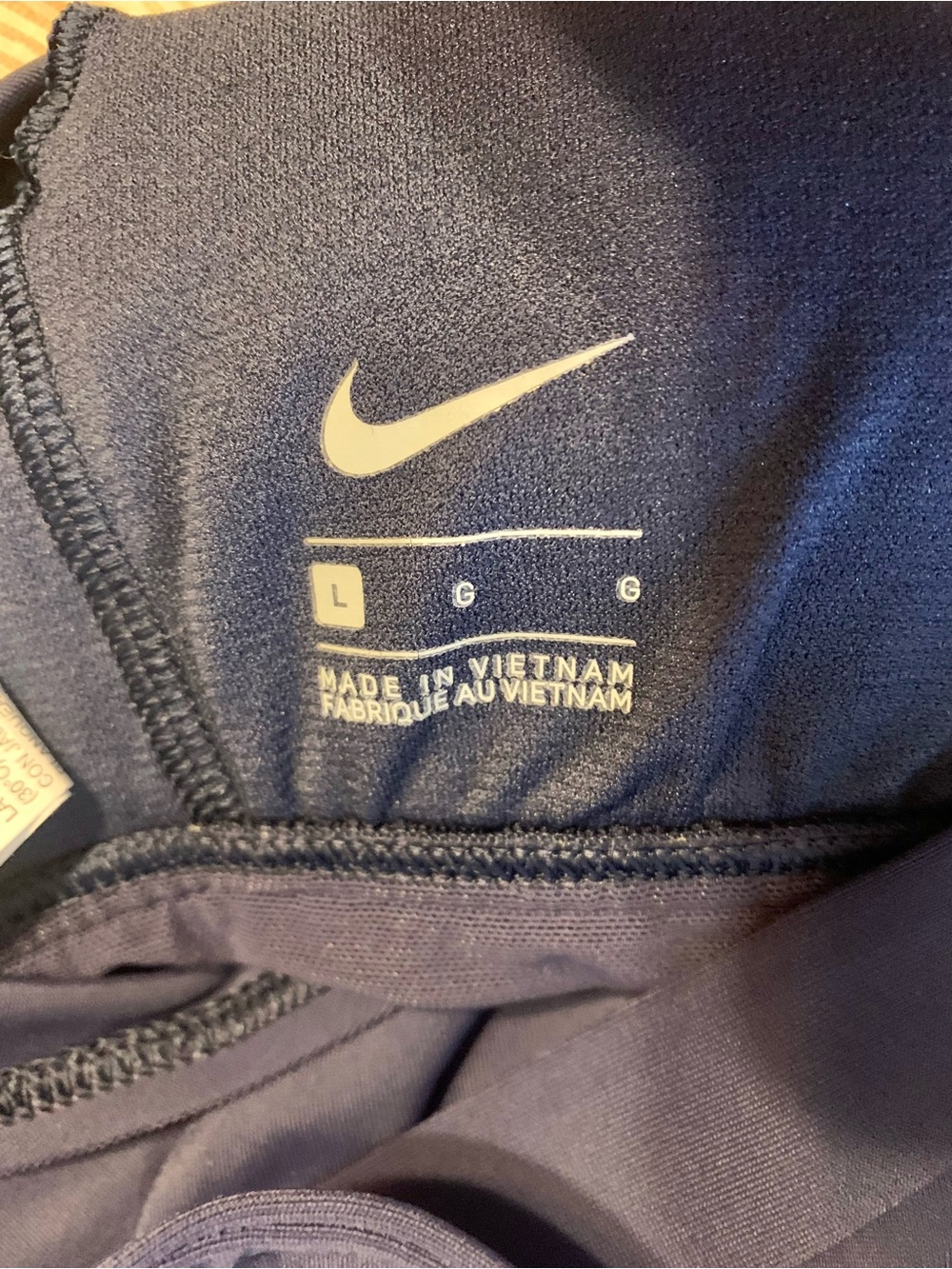 Nike Women’s Navy Blue Mesh V Back One Piece Swimsuit. Size L - Picture 7 of 13